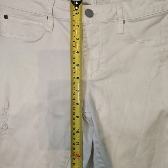 Articles of Society Jeans Women Size 27 White Distressed Mid Rise Frayed Hem - Picture 10 of 16